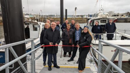 Mayflower Pontoon ribbon cutting 200224