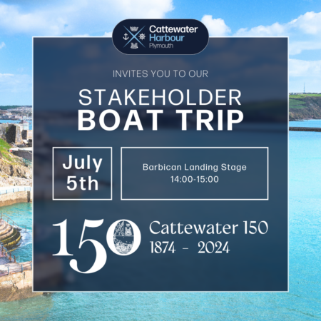 Cattewater150 boat trip invite
